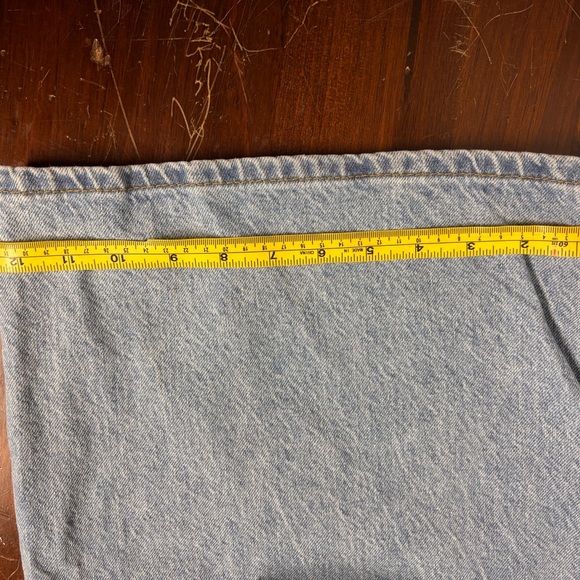 S.O.N.G. Light Wash Cropped Wide Leg Jeans 17/33 | 100% Cotton - Picture 9 of 9